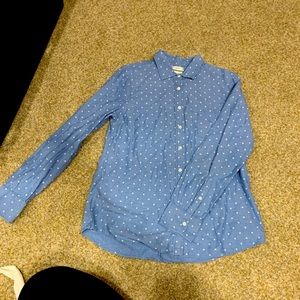 JCrew polka dot button up